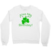 kiss me i't my birthday pi Crewneck Sweatshirt