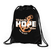 We Have This Hope As an Anchor Uterine-Endometrial Cancer Awareness Drawstring Bags