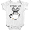 my puns are Baby Bodysuit
