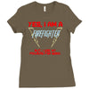 yes i am a firefighter Ladies Fitted T-Shirt