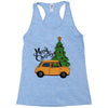 merry christmas car Racerback Tank