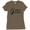 pray Ladies Fitted T-Shirt