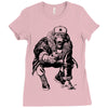comunist monkey Ladies Fitted T-Shirt