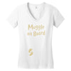 muggle on board maternity Women's V-Neck T-Shirt