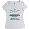 Dear Daddy, Thanks for Being my Dad Baby Boy Letter to Father Women's Triblend Scoop T-shirt