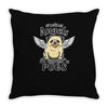 angel pug [converted] Throw Pillow
