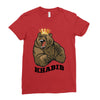 bear khabib Ladies Fitted T-Shirt