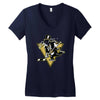 go! penguin go! Women's V-Neck T-Shirt