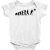 evolution of a darts player t shirt phil taylor board Baby Onesie