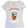 pumpkin spice latte Women's Triblend Scoop T-shirt