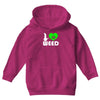 i love weed fun Youth Hoodie