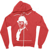 clockwork mozart orange Zipper Hoodie