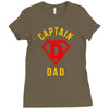 captain dad hero Ladies Fitted T-Shirt