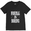 normal is boring tie dye V-Neck Tee