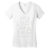 life is better by the camp fire Women's V-Neck T-Shirt