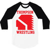 Thompson High School Wrestling (Vision Quest) 3/4 Sleeve Shirt