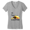 life is better around the campfire Women's V-Neck T-Shirt