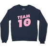team 10 light pink Crewneck Sweatshirt
