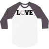love baseball 3/4 Sleeve Shirt