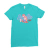 sports sloth Ladies Fitted T-Shirt