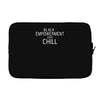 black empowerment and chill Laptop sleeve
