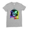astronaut space cat Ladies Fitted T-Shirt