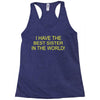best sister crazy scary Racerback Tank