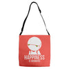 happiness is overated Adjustable Strap Totes