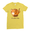 if it fits i sits Ladies Fitted T-Shirt