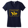 poke xing Women's V-Neck T-Shirt