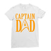 captain dad Ladies Fitted T-Shirt