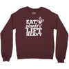 eat plants lift heavy Crewneck Sweatshirt