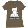 learning how to adul Ladies Fitted T-Shirt