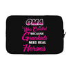 Oma Was Created Because Need Real Heroes Laptop sleeve