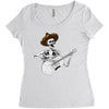 mexican skull Women's Triblend Scoop T-shirt