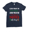 i just want to bake stuff and watch christmas movies all day Ladies Fitted T-Shirt