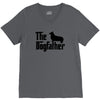 the dogfather pembroke welsh corgi V-Neck Tee