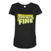 this is fine Maternity Scoop Neck T-shirt