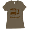pothead Ladies Fitted T-Shirt