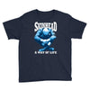 skinhead a way of life blue ideal birthday gift present. Youth Tee