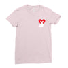love more pocket Ladies Fitted T-Shirt
