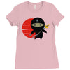 ninja star Ladies Fitted T-Shirt