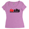good design rip city best trending Women's Triblend Scoop T-shirt