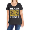 melanin african american woman Ladies Curvy T-Shirt