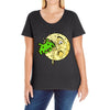 moon invaders Ladies Curvy T-Shirt