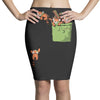 pocket red pandas Pencil Skirts