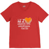 my heart basketball V-Neck Tee