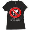 i ain't afraind of no gooats Ladies Fitted T-Shirt