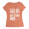 military has my soldier i have his heart Women's Triblend Scoop T-shirt
