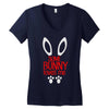 happy easter some bunny loves me Women's V-Neck T-Shirt